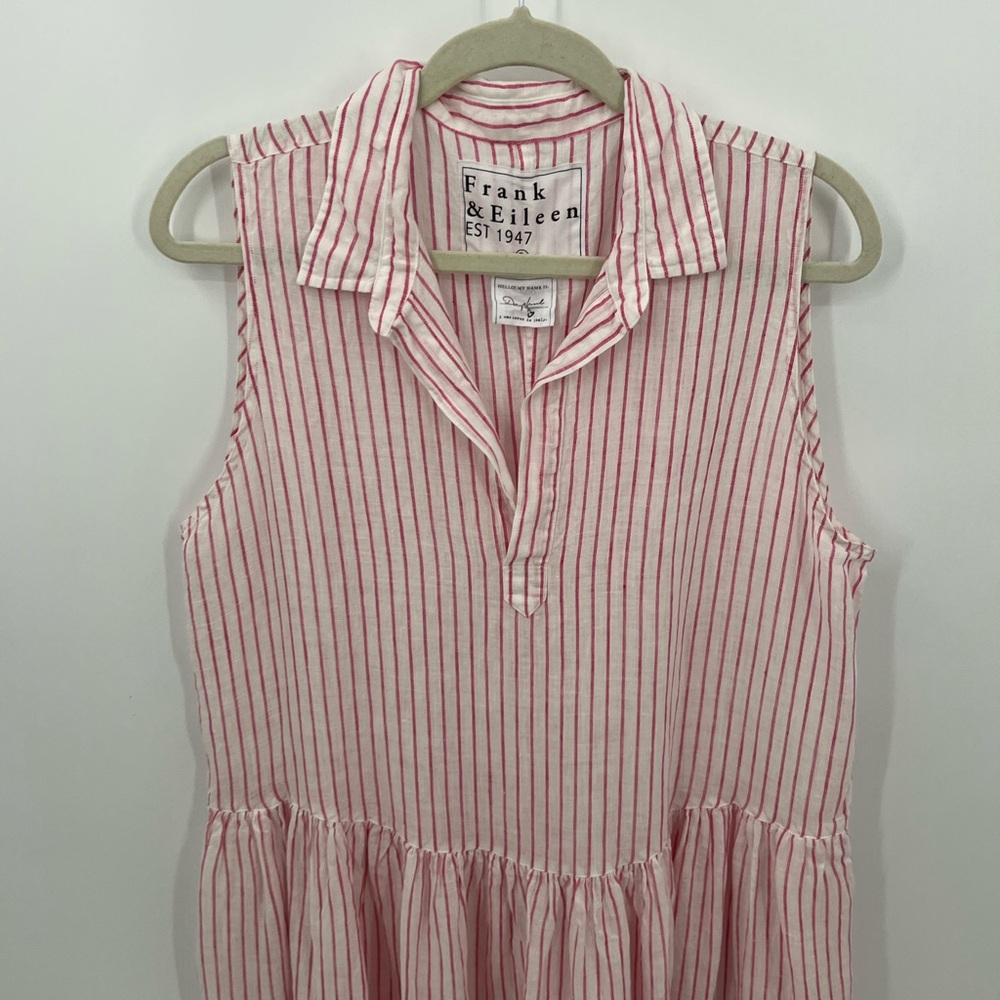 Frank & Eileen Daphne stripe linen dress - Picture 3 of 10
